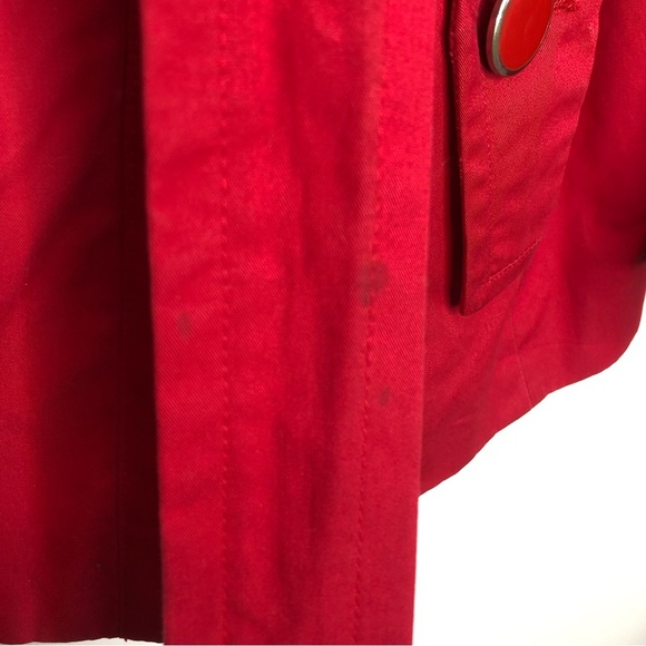 Banana Republic Factory Bright Red Trench Coat - Picture 6 of 6